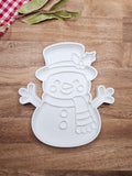 Snowman play tray