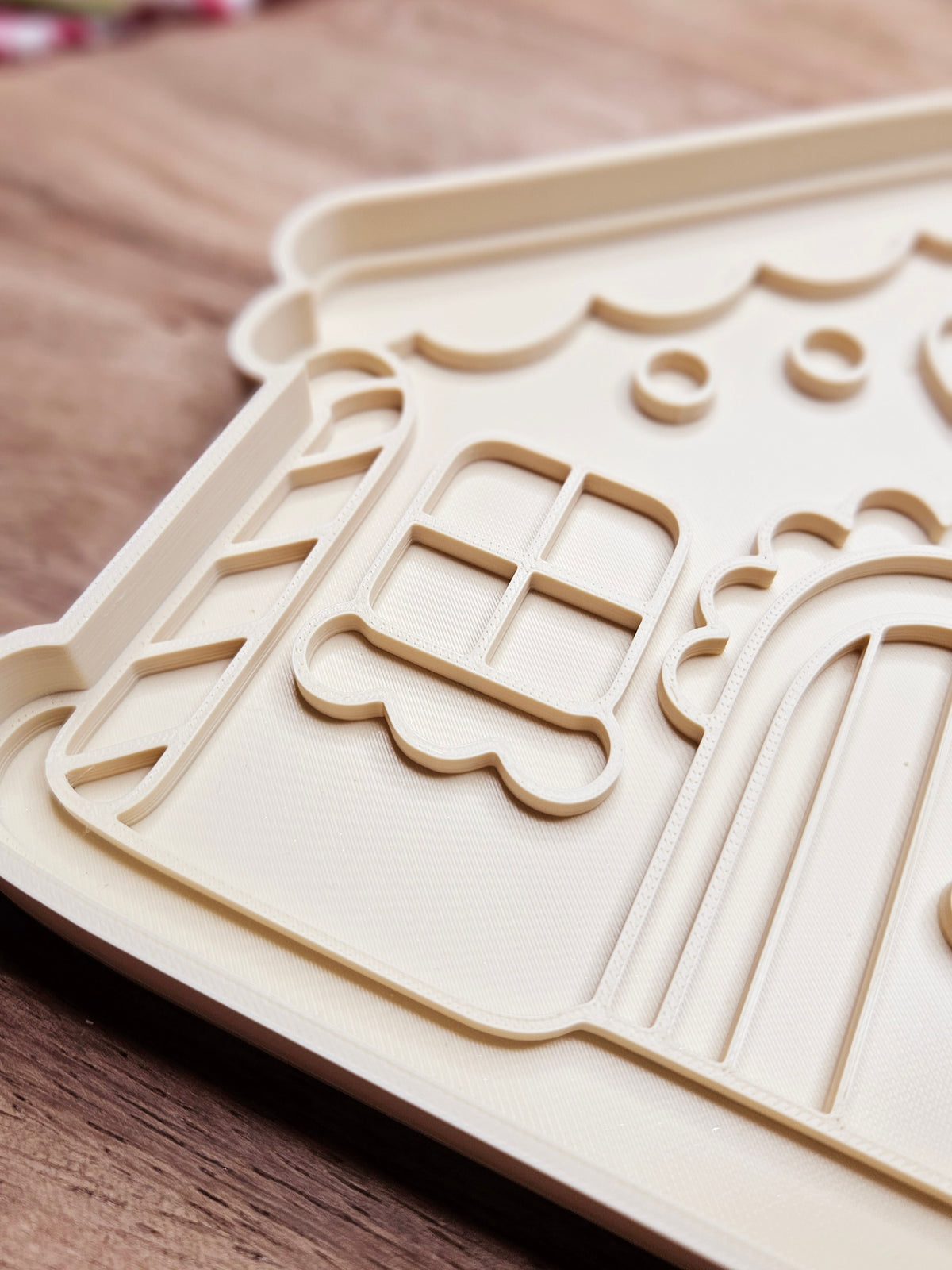Gingerbread House play tray