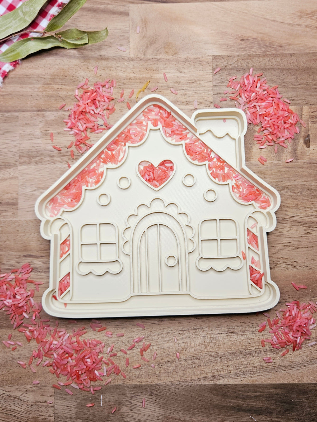 Gingerbread House play tray
