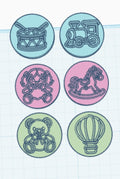 Christmas Toy Shoppe Playdough Stampers | Set of 6