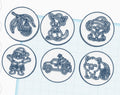 Aussie Christmas Playdough Stampers | Set of 6