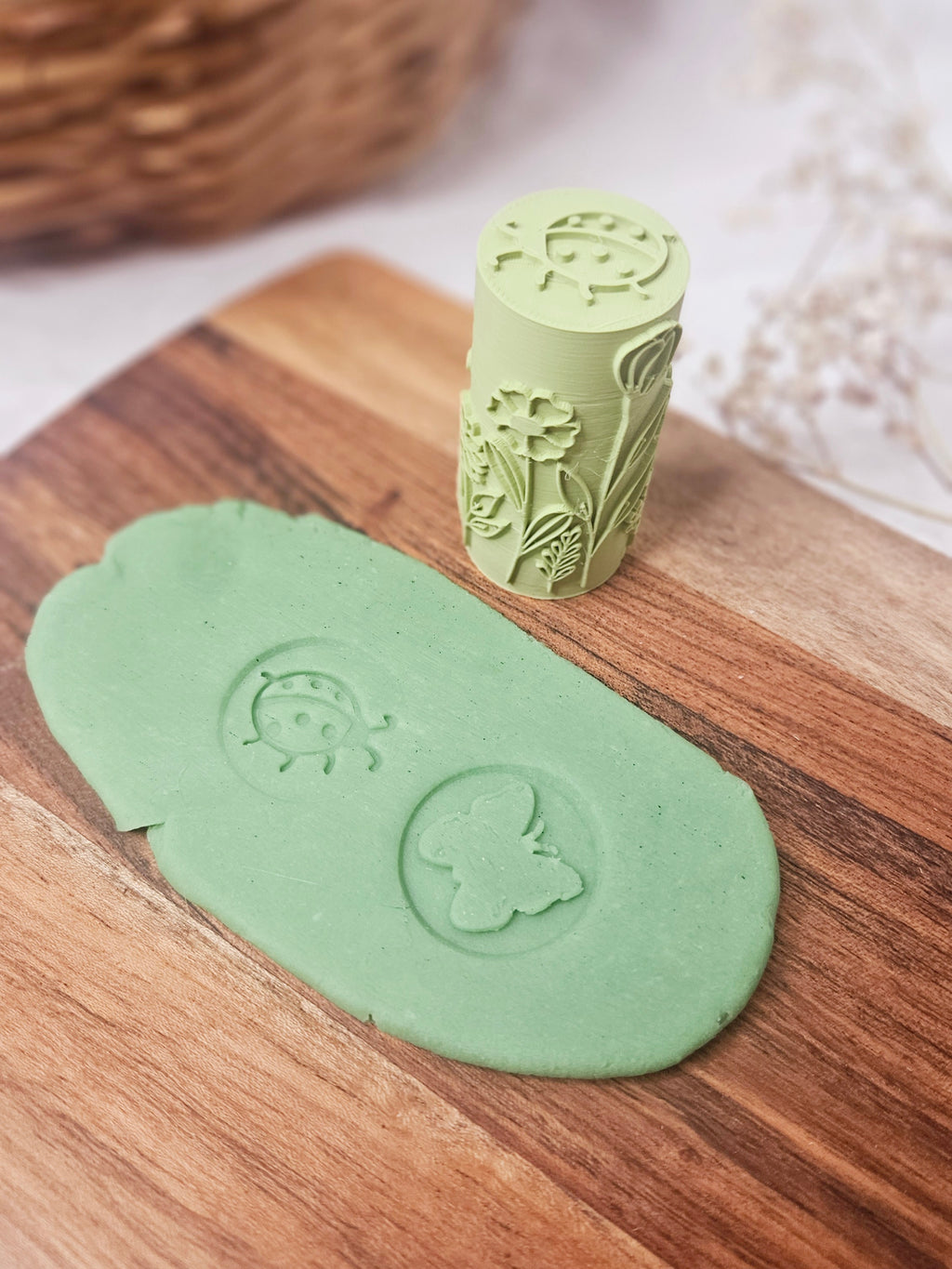 Garden Scene | Textured Playdough Roller image 3