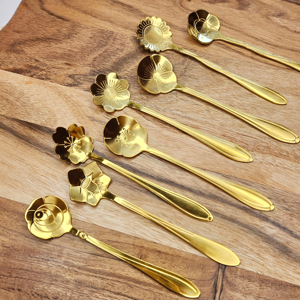 Flower Spoons (set of 8) image 1
