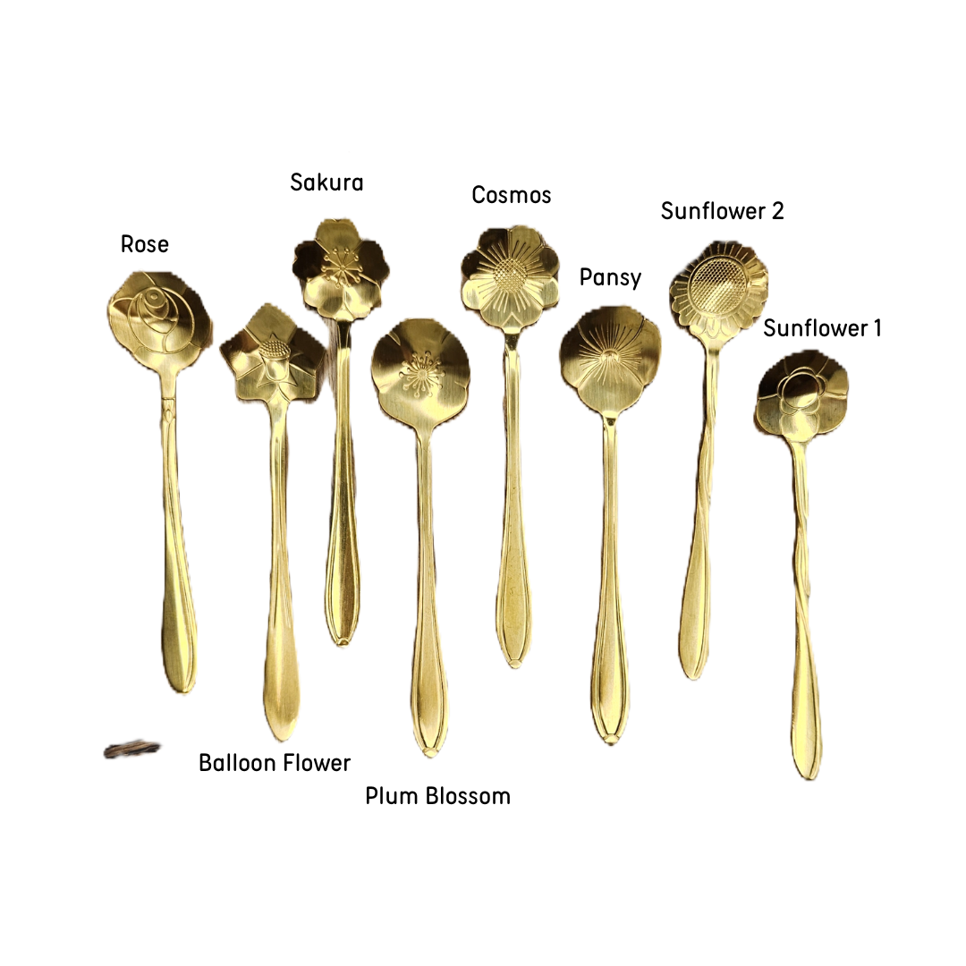 Flower Spoons (set of 8) image 3