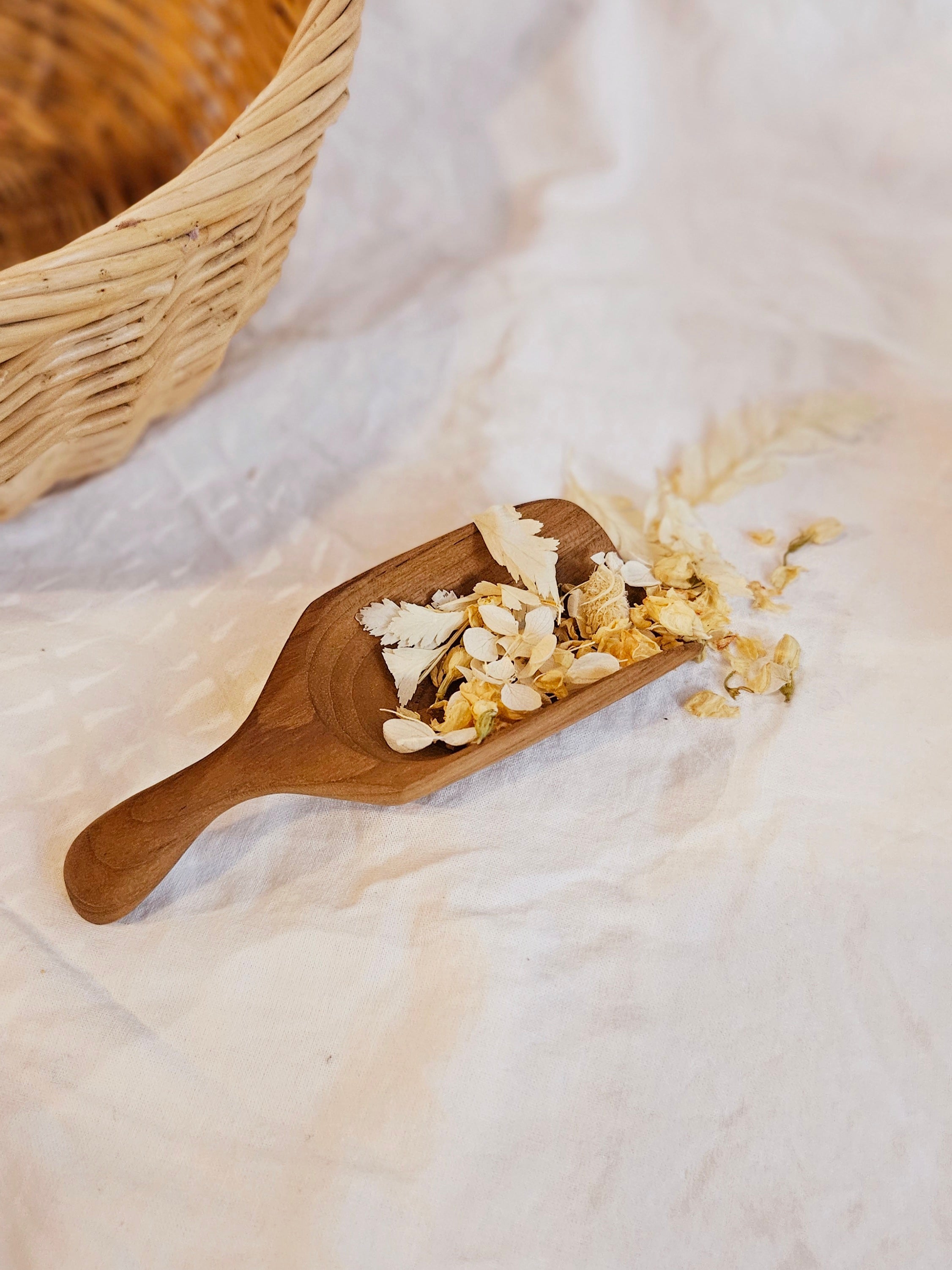 Teak Bean Scoop | Papoose Toys image 3