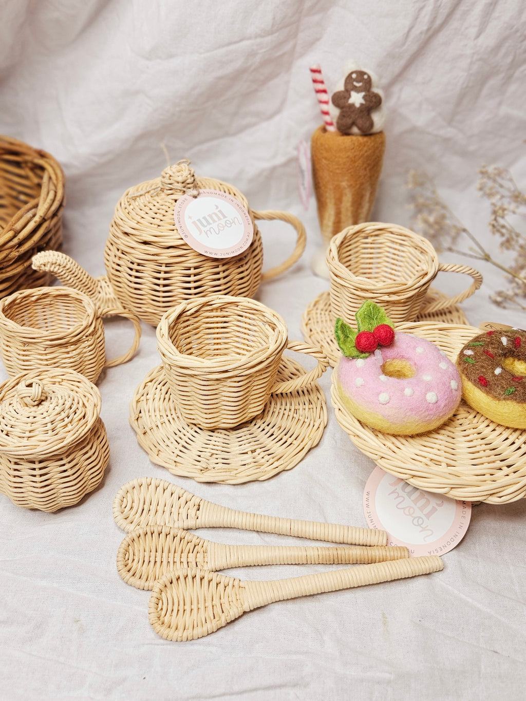 Juni Moon Tea Time Bundle | Rattan Play Set image 2