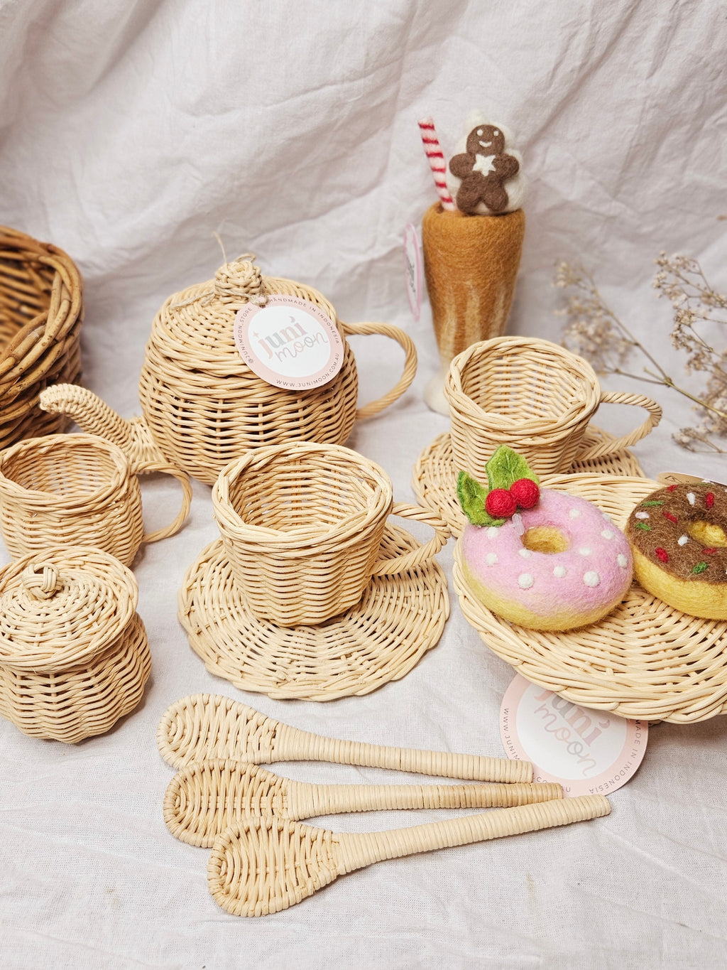 Juni Moon Tea Time Bundle | Rattan Play Set image 3