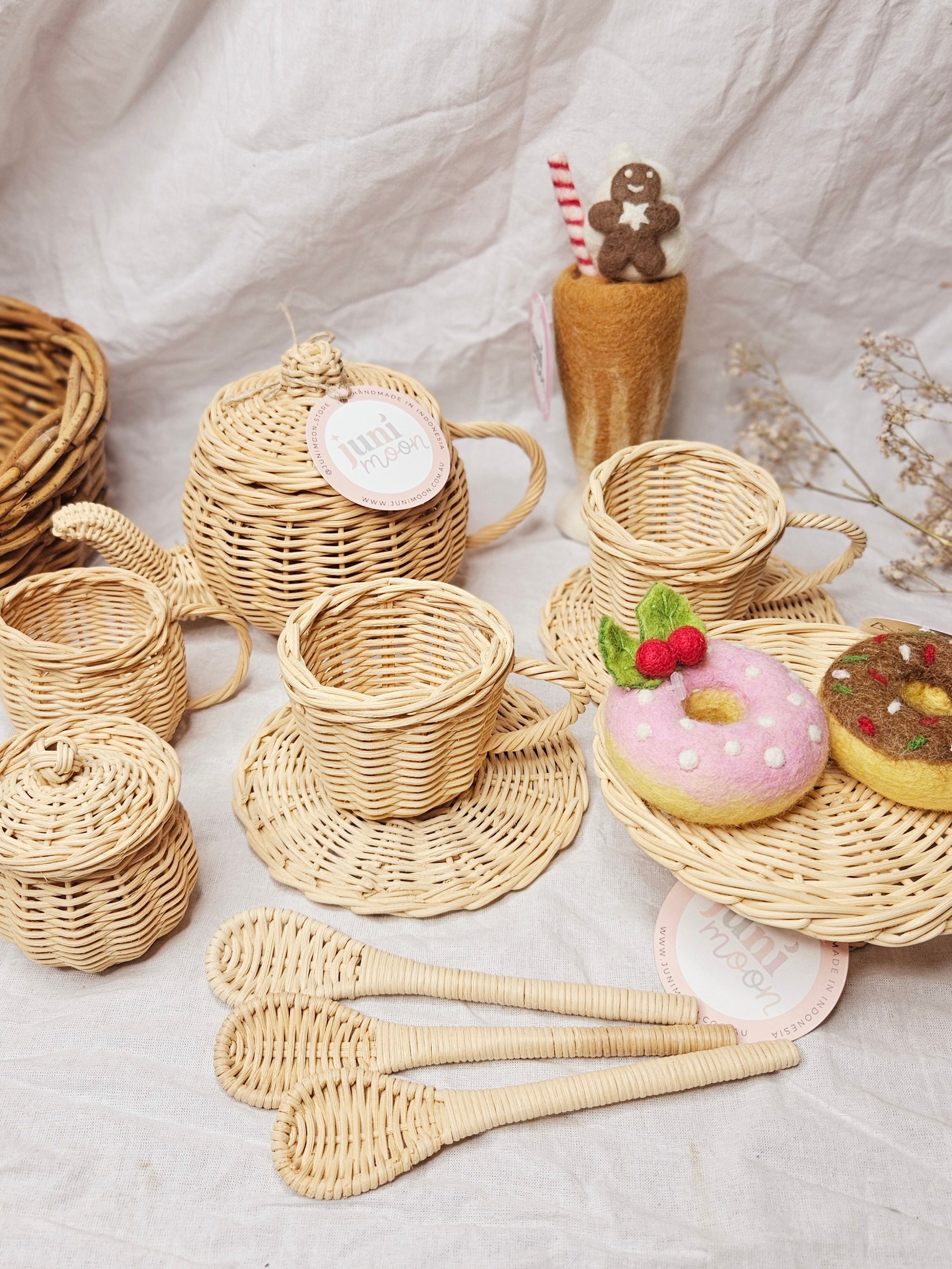 Juni Moon Tea Time Bundle | Rattan Play Set image 3