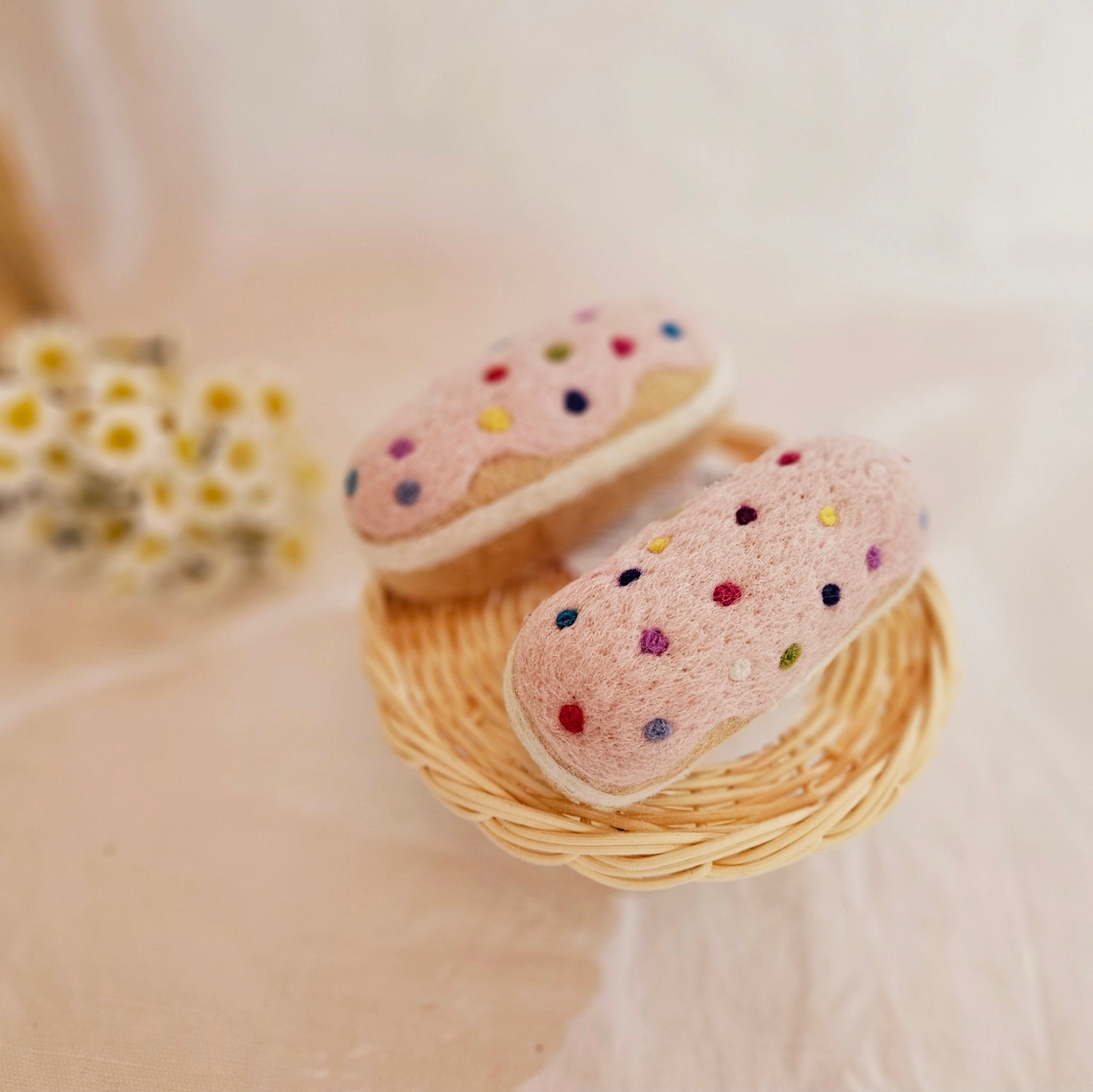 Felt Pink Sprinkle Eclair | JuniMoon image 0
