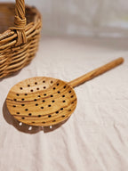 Teak Slotted Spoon | Papoose Toys image 0