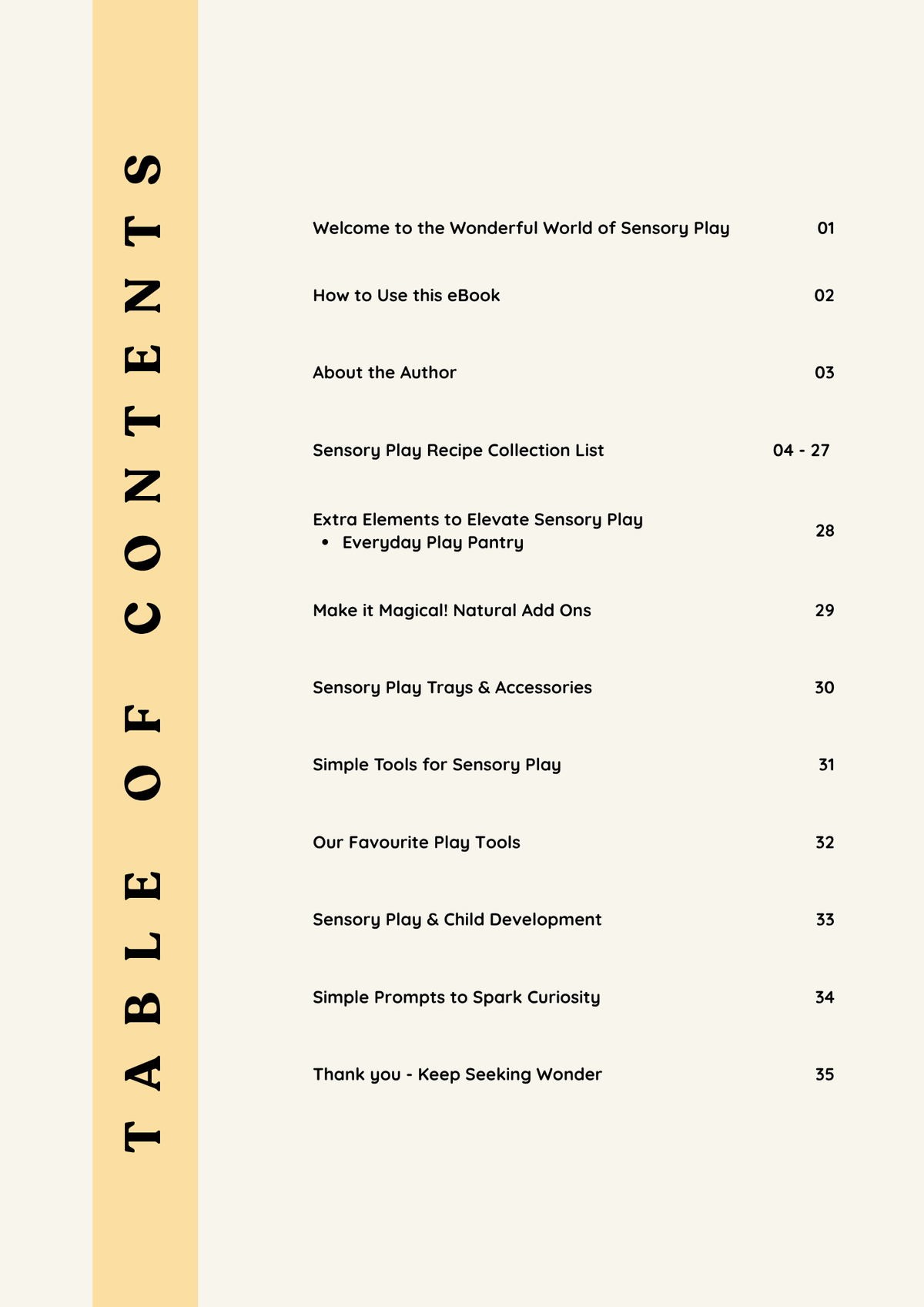 The Wonder Seekers Guide to Sensory Play