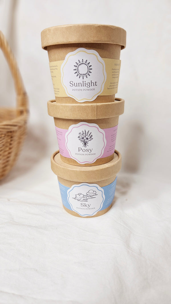 Potion powder trio, three colour set