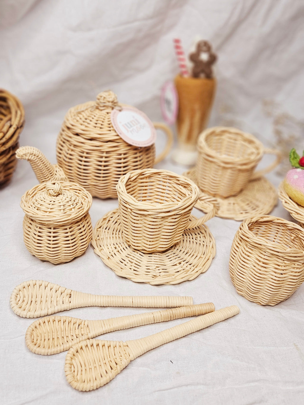 Juni Moon Tea Time Bundle | Rattan Play Set image 4