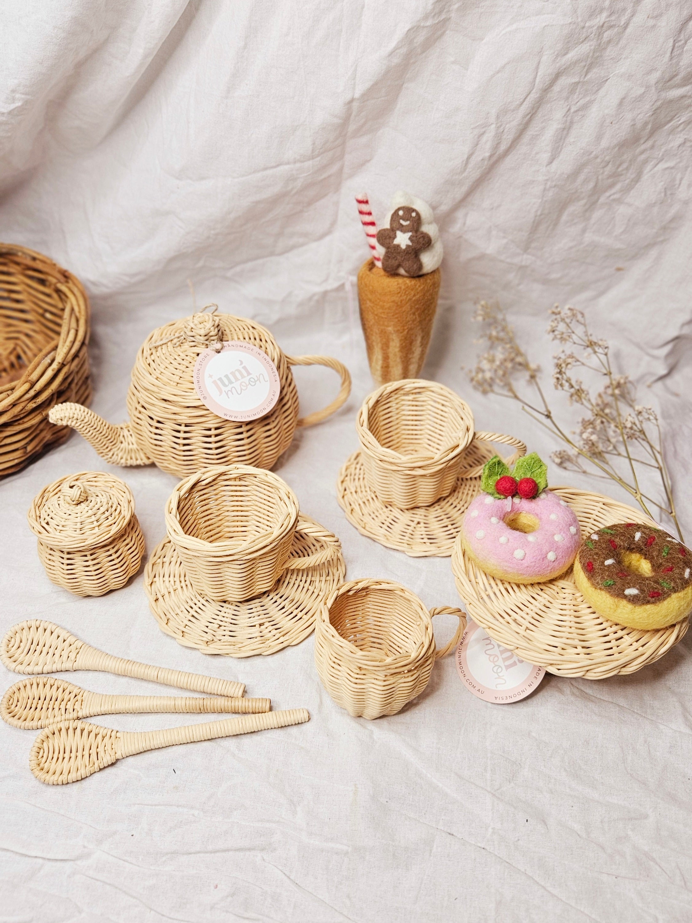 Juni Moon Tea Time Bundle | Rattan Play Set image 1