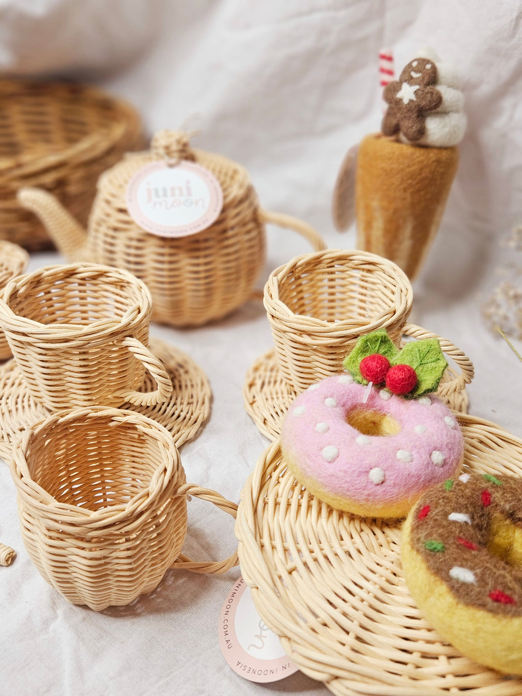 Juni Moon Tea Time Bundle | Rattan Play Set image 0