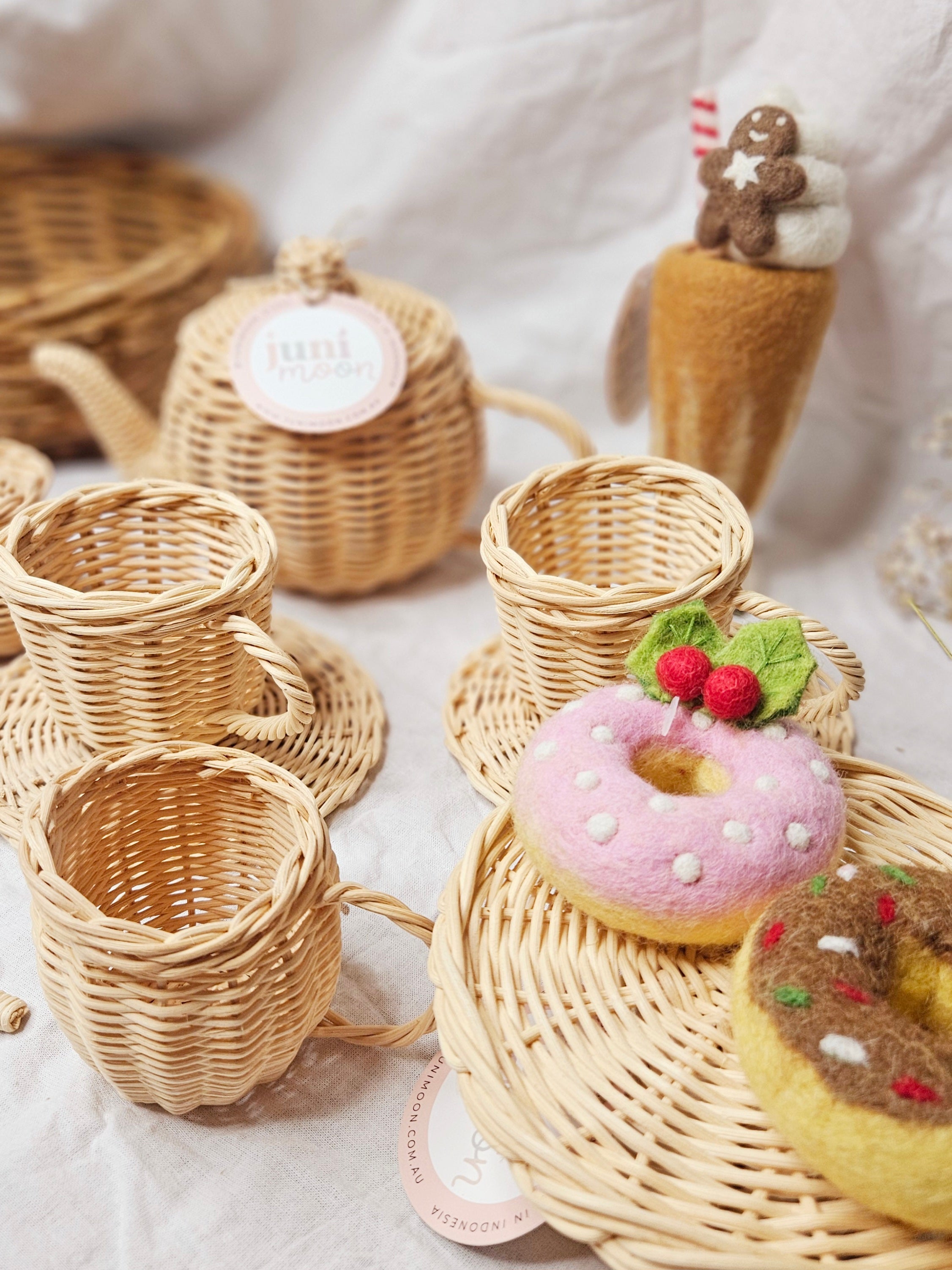 Juni Moon Tea Time Bundle | Rattan Play Set image 0