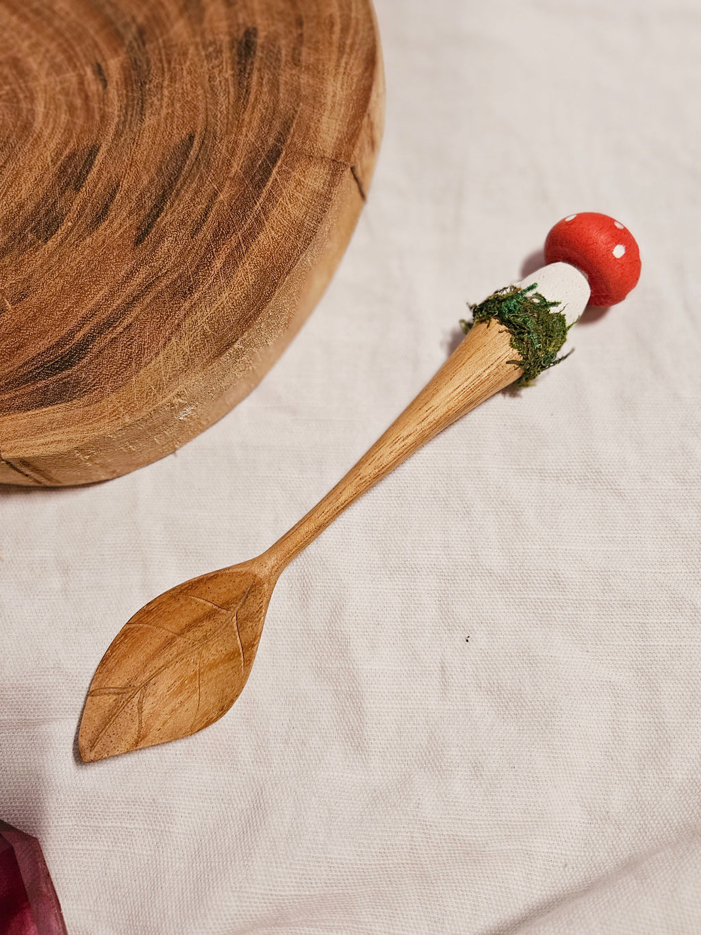 Mushroom Leaf Spoon | Papoose Toys image 2