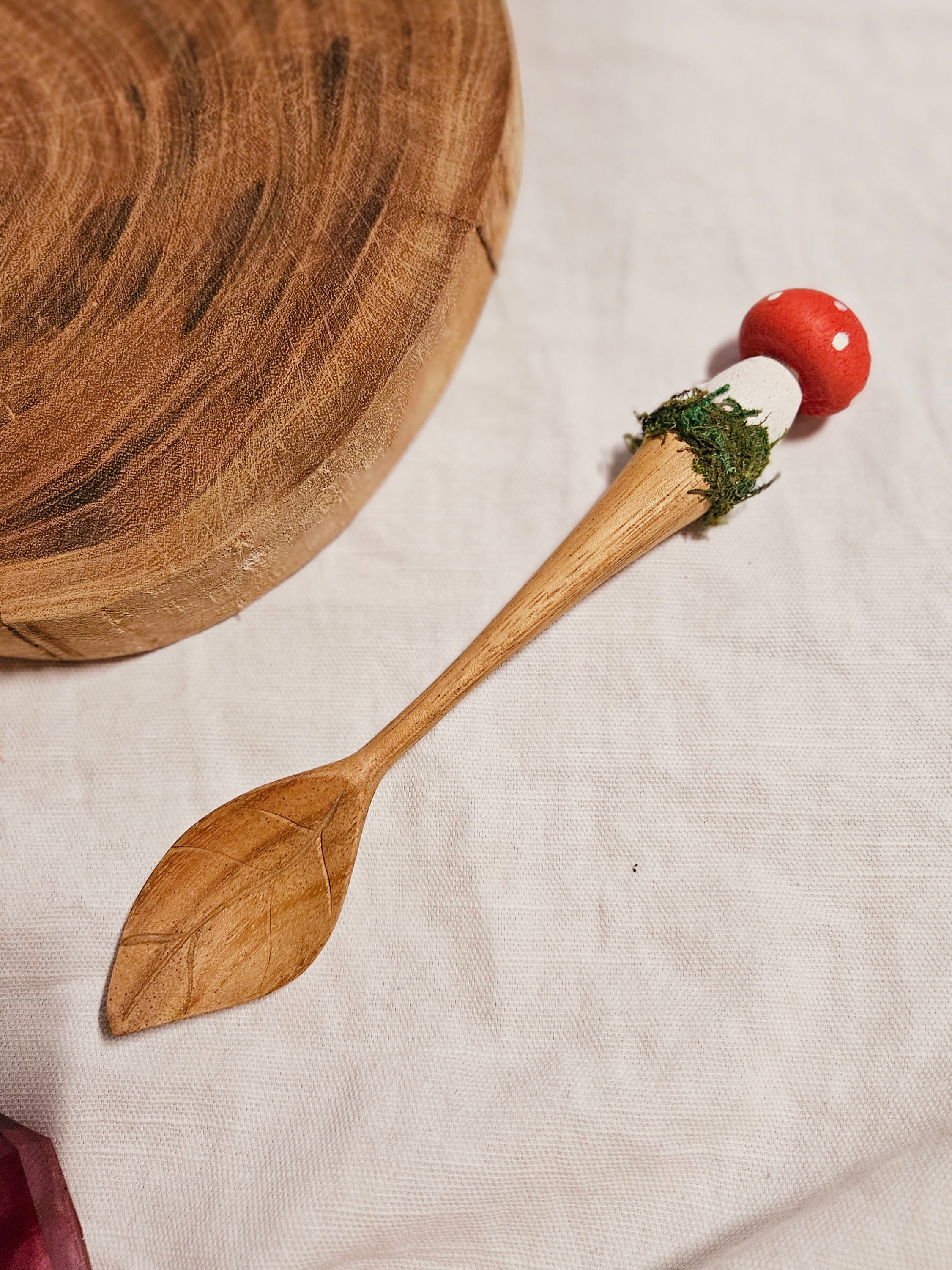 Mushroom Leaf Spoon | Papoose Toys image 2