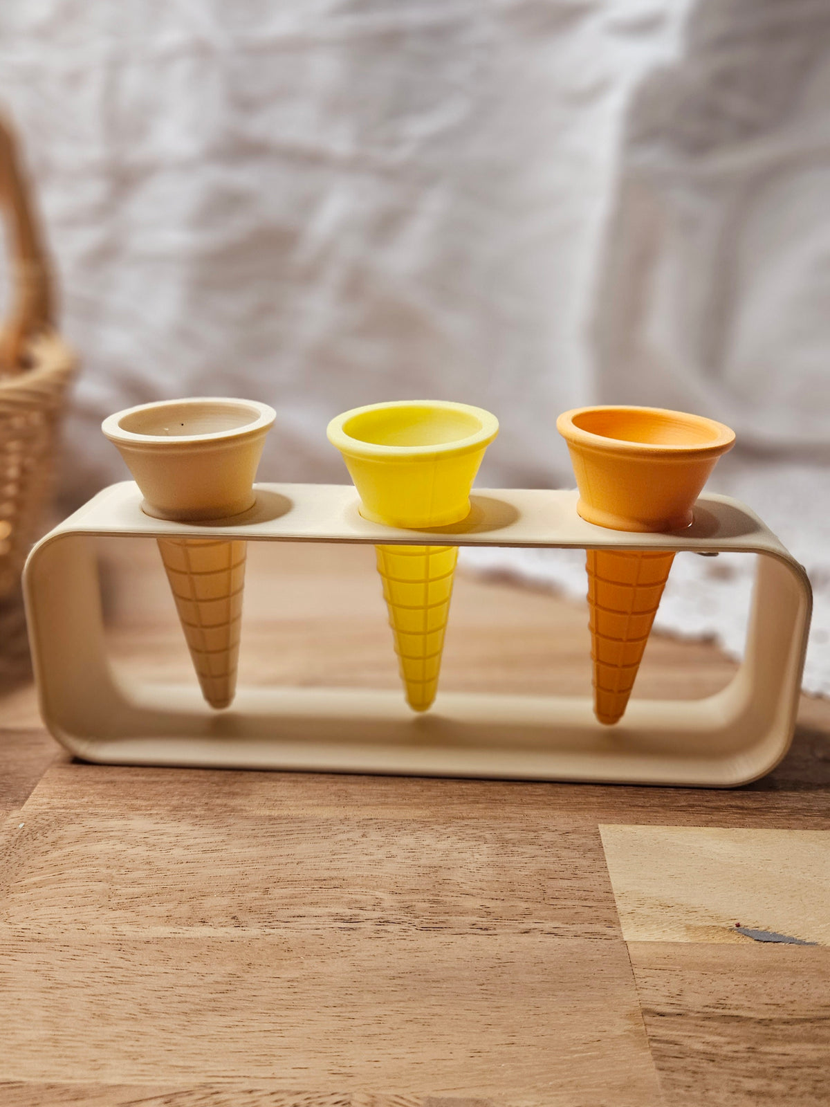 Ice Cream Cone Holder Set | 3 Cones