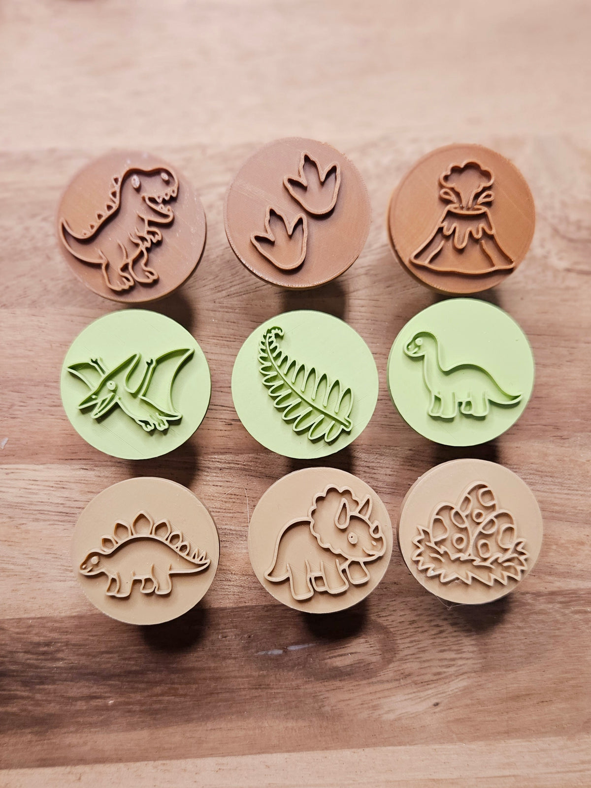 Dinosaur Playdough Stampers | Set of 9