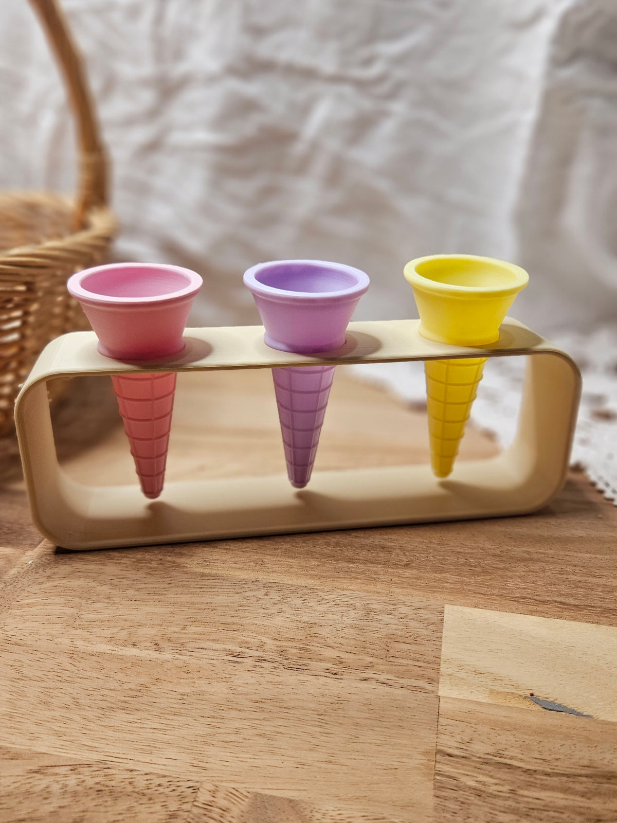 Ice Cream Cone Holder Set | 3 Cones