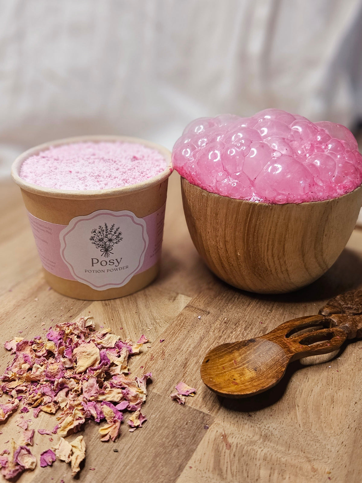 Fizzy potion powder tubs for kids