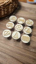 Construction playdough stampers, set of 9