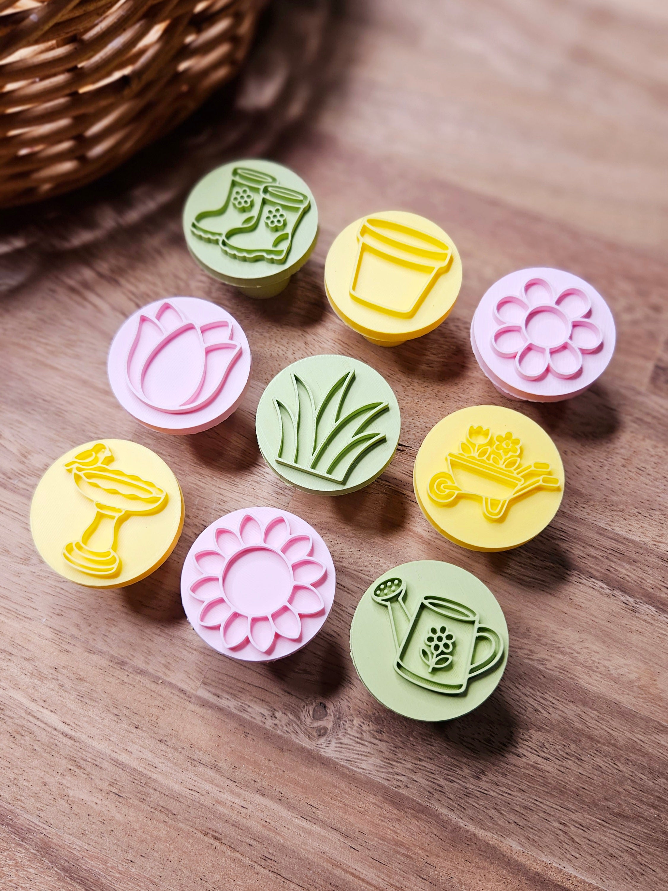 In the Garden Playdough Stampers – Set of 9
