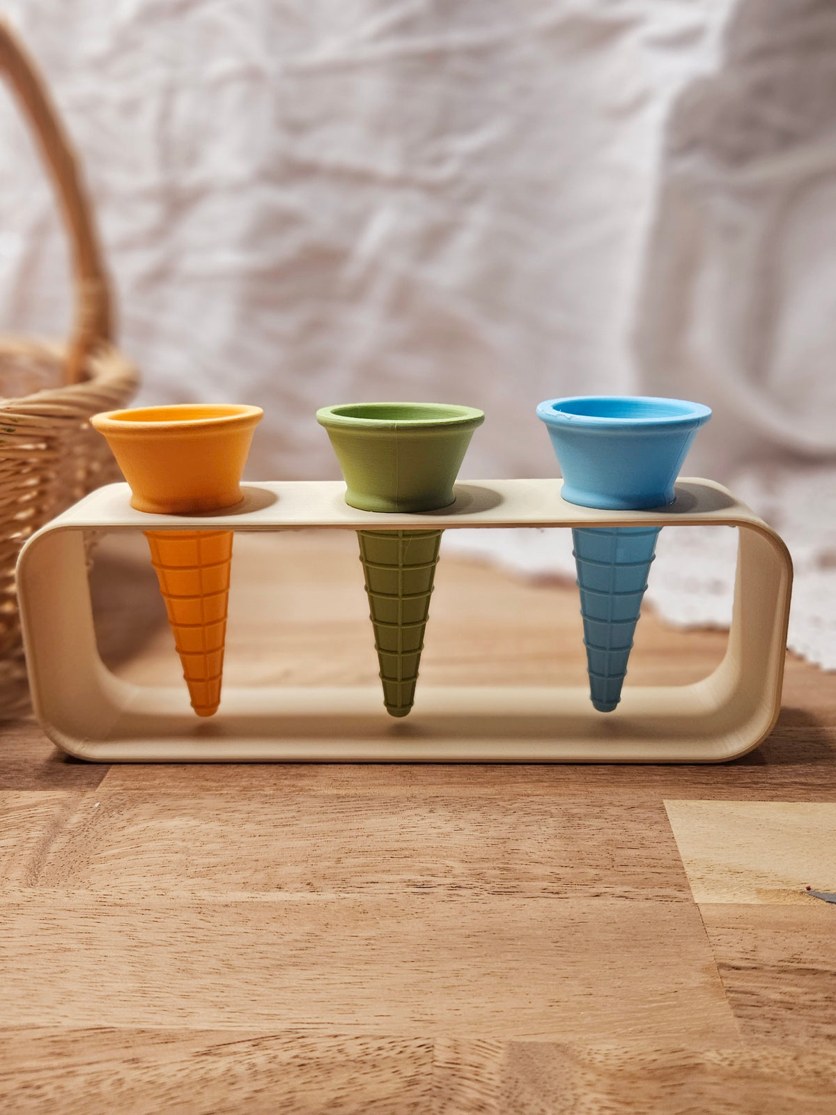 Ice Cream Cone Holder Set | 3 Cones