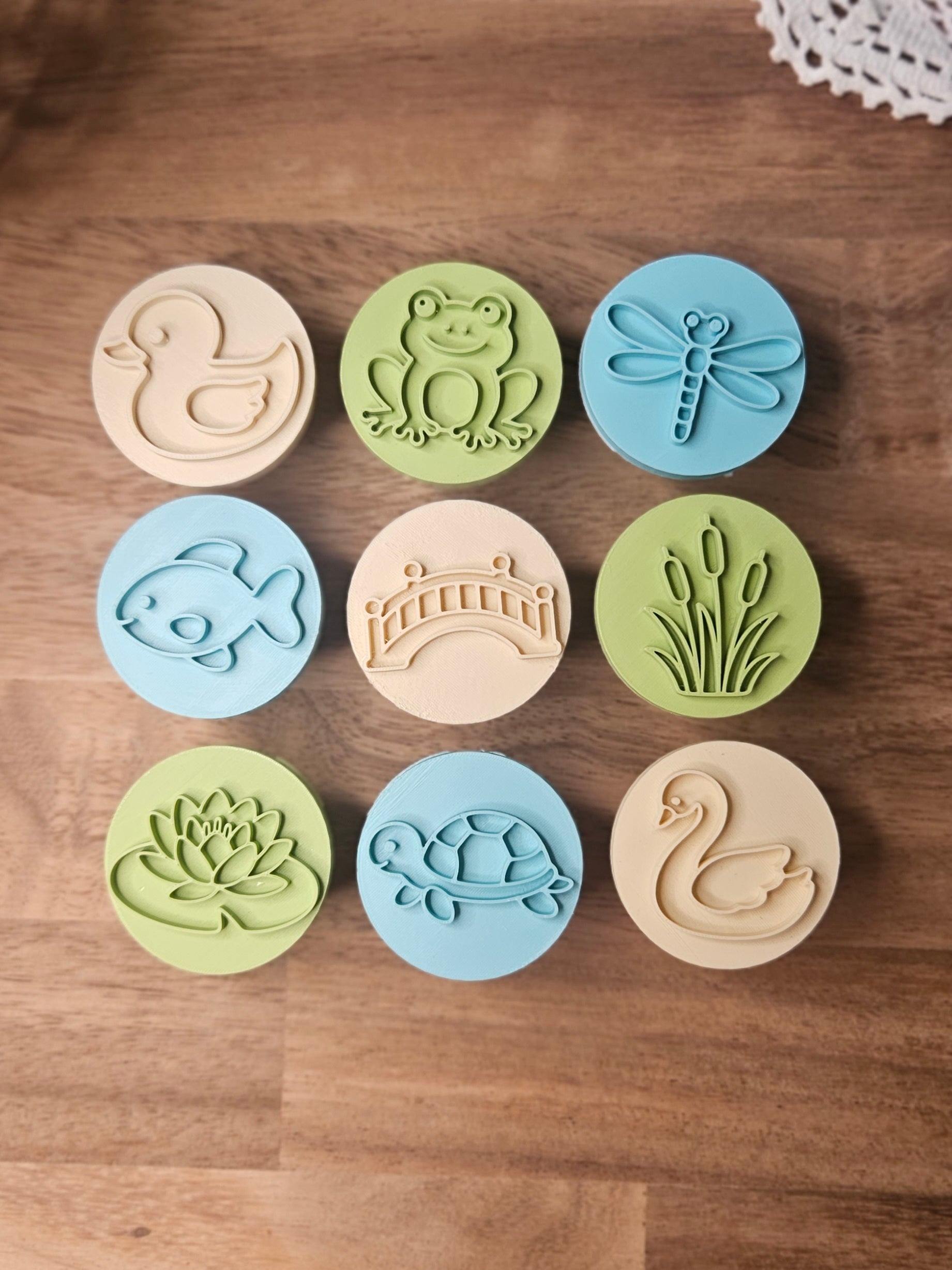 Pond Life Playdough Stampers – Set of 9
