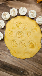 Birthday Wishes Playdough Stampers | Set of 9