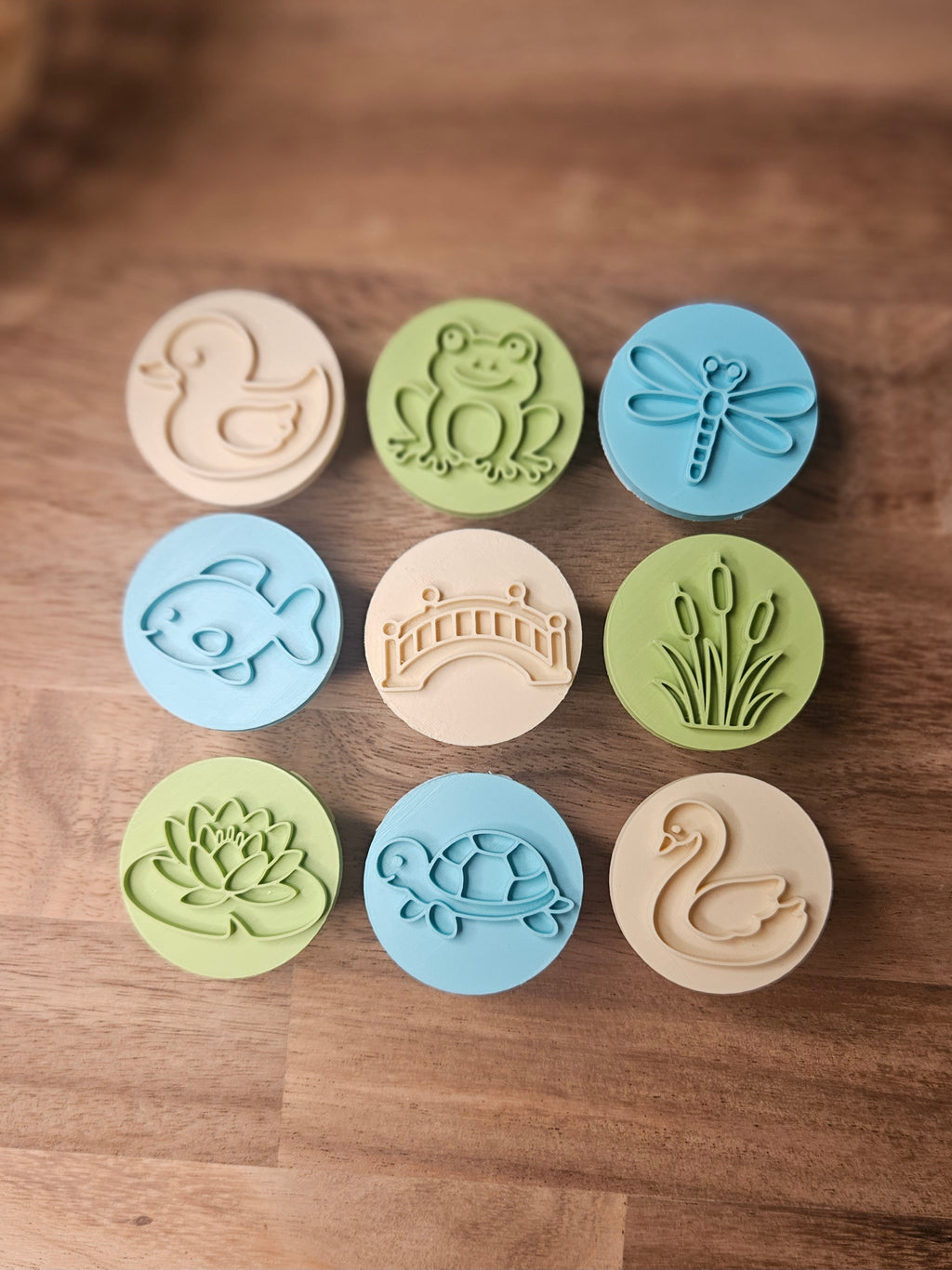 Pond Life Playdough Stampers – Set of 9