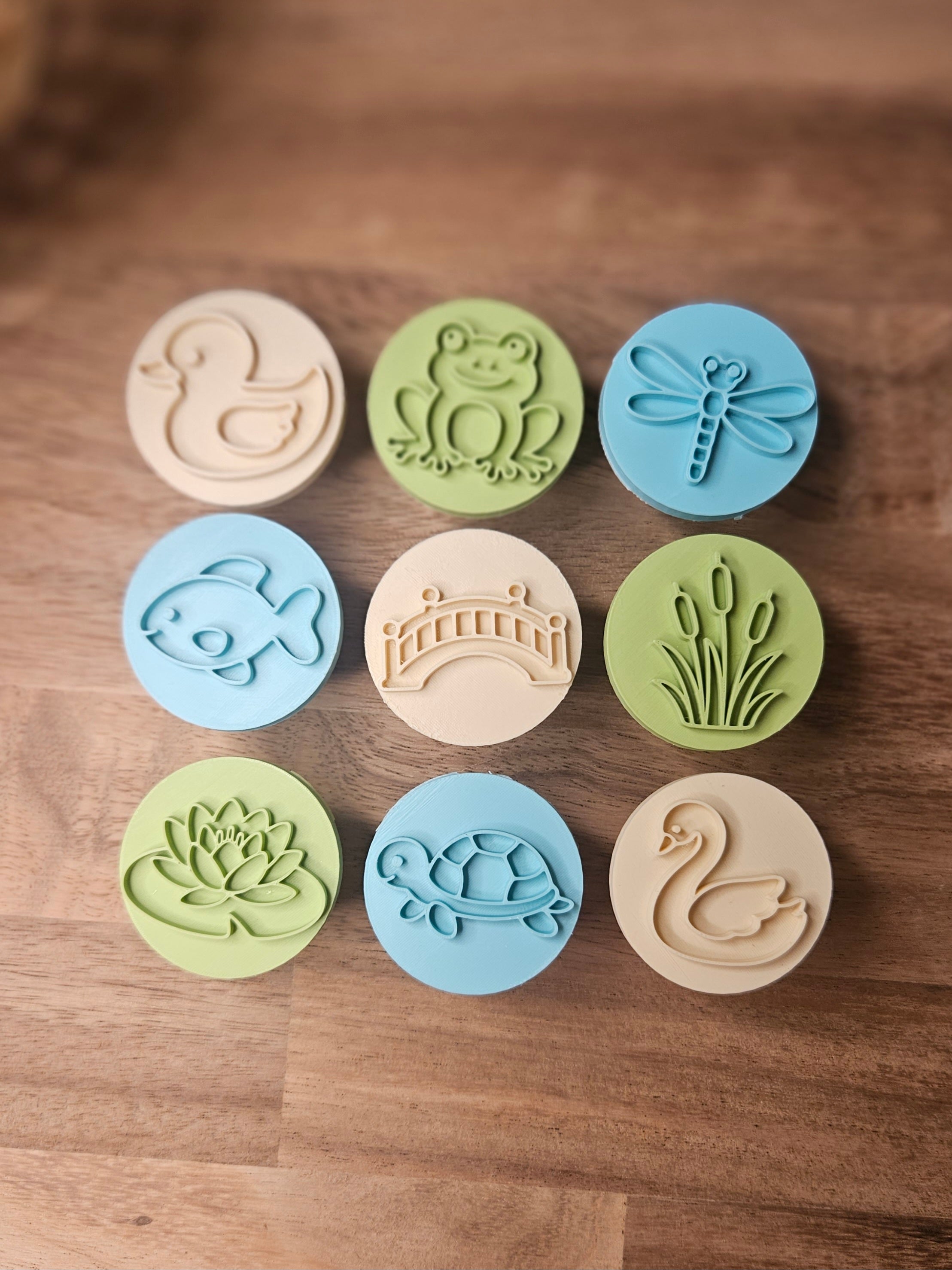 Pond Life Playdough Stampers – Set of 9