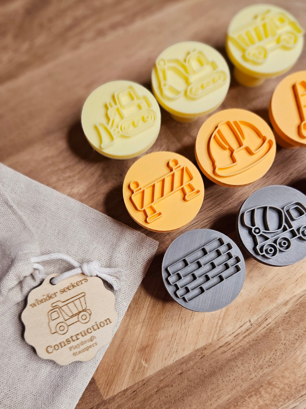 Construction Site Playdough Stampers | Set of 9