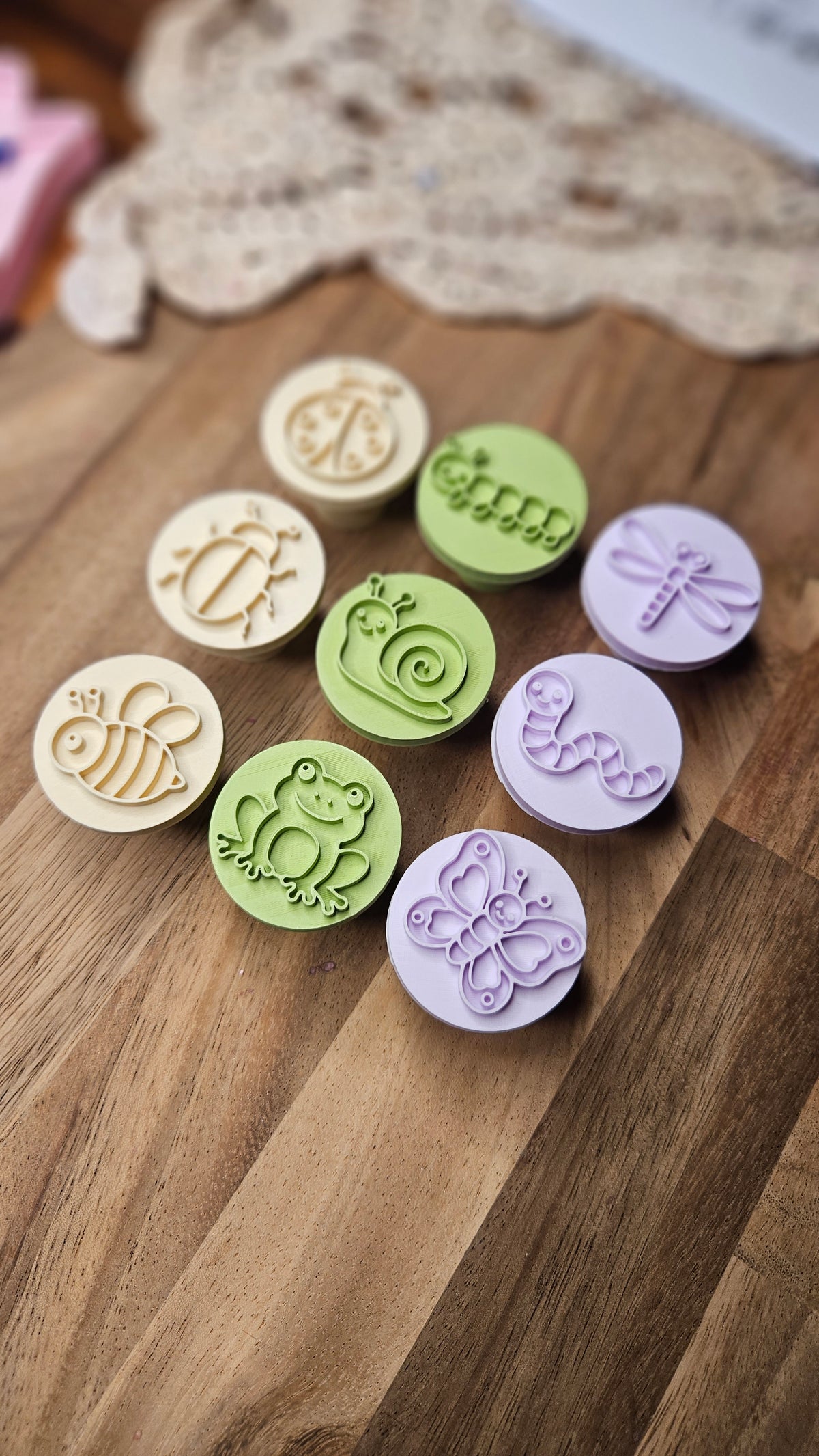 Garden Friends Playdough Stampers | Set of 9