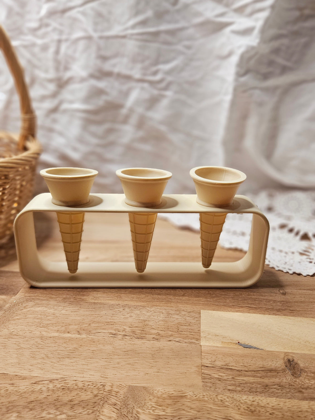 Ice Cream Cone Holder Set | 3 Cones