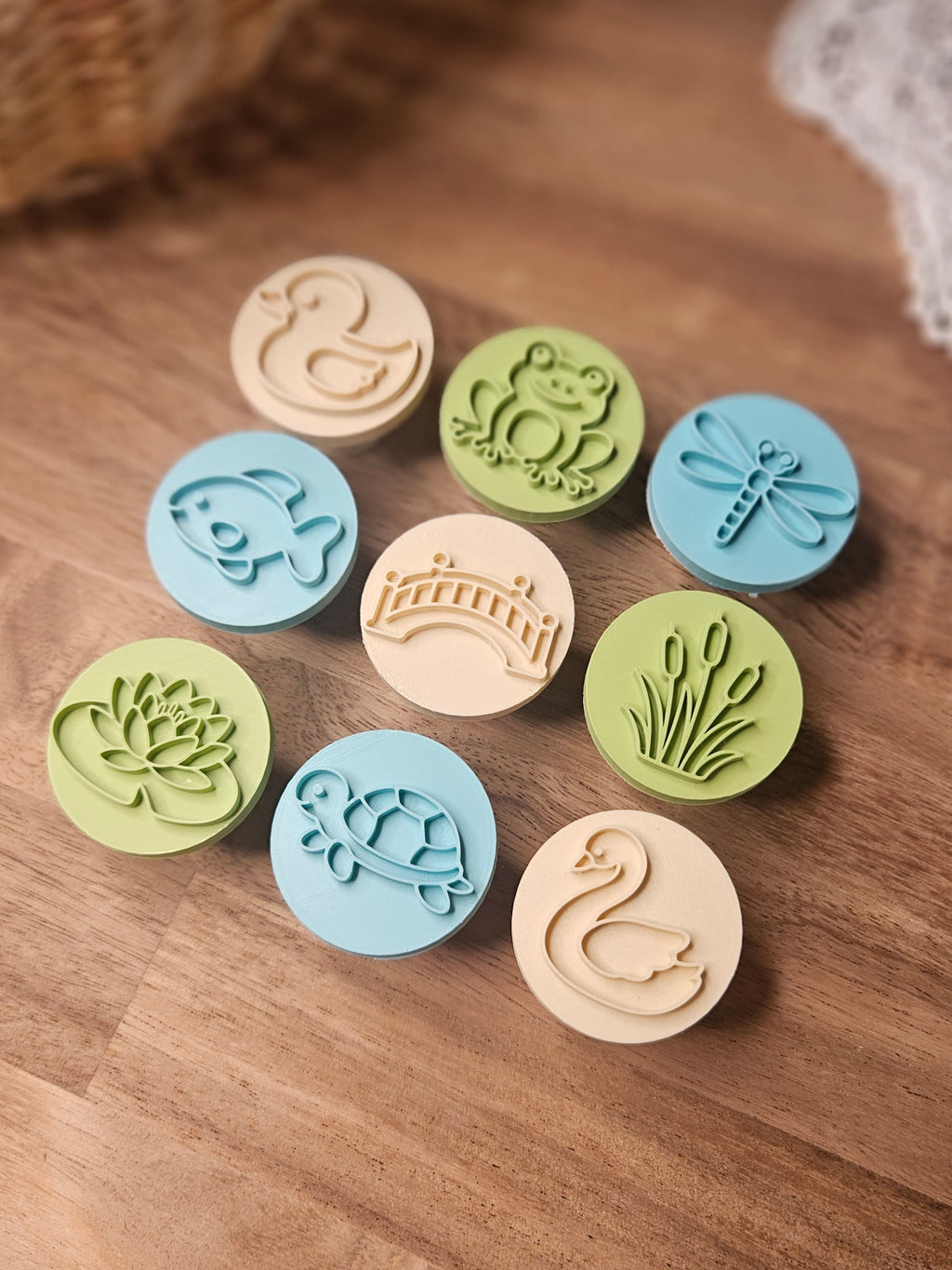 Pond Life Playdough Stampers – Set of 9